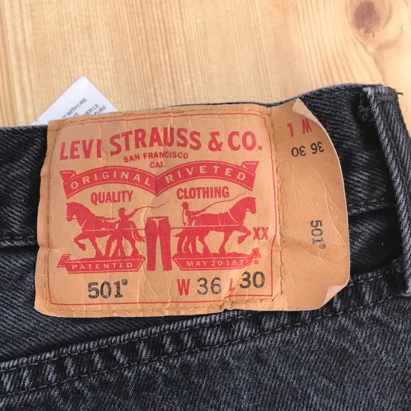 Levi Strauss & Co Black Denim Vintage Jeans - Picture 4 of 5